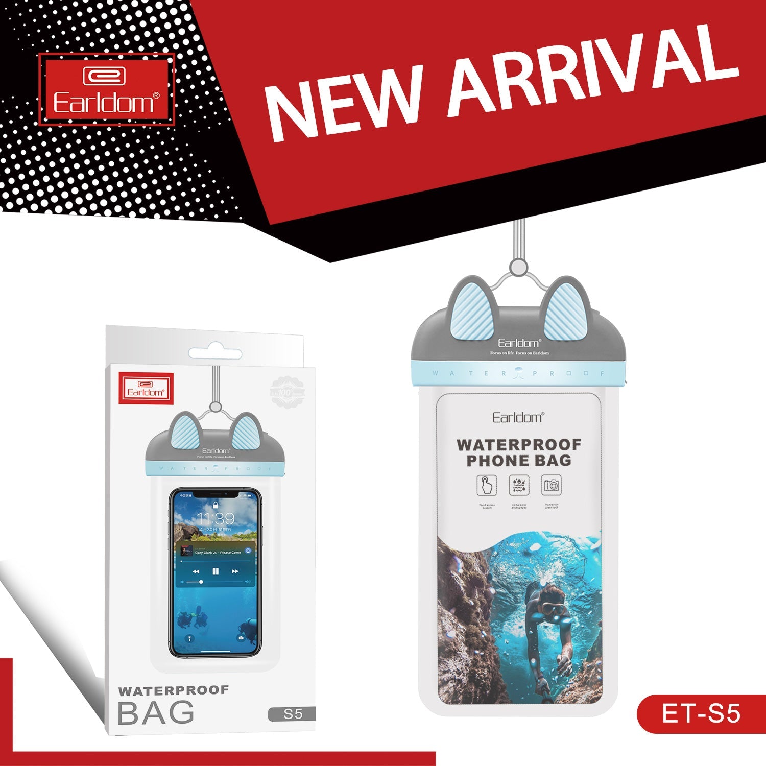 ET-S5 Waterproof bag grey ET-S5 Waterproof bag grey